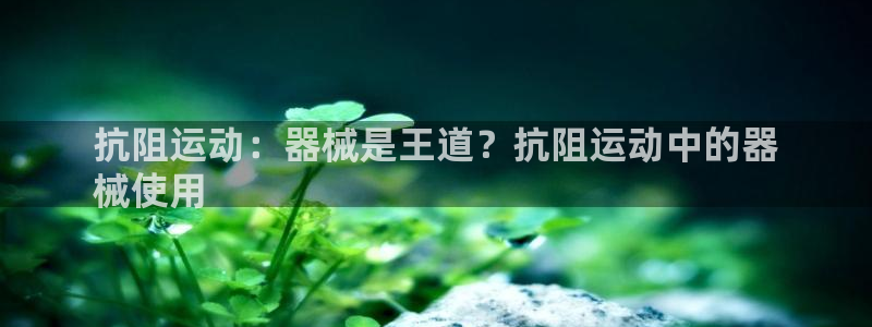 尊龙凯时是赌博嘛：抗阻运动：器械是王道？抗阻运动中的