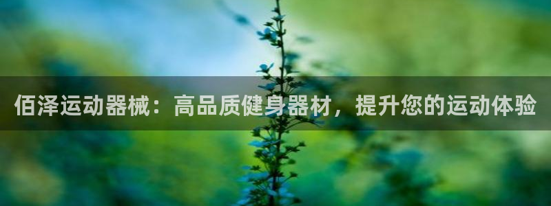d88尊龙官网手机app：佰泽运动器械：高品质健身器