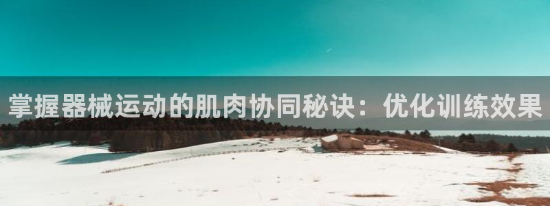 尊龙登录：掌握器械运动的肌肉协同秘诀：优化训练效果