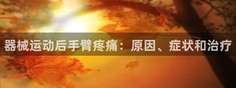凯时ag旗舰厅：器械运动后手臂疼痛：原因、症状和治疗
