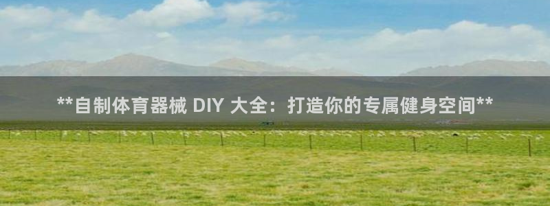 AG尊龙注册在线游戏：**自制体育器械 DIY 大全